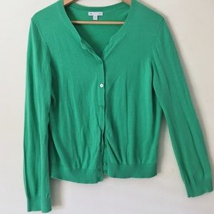 GAP Kelly Green Cardigan